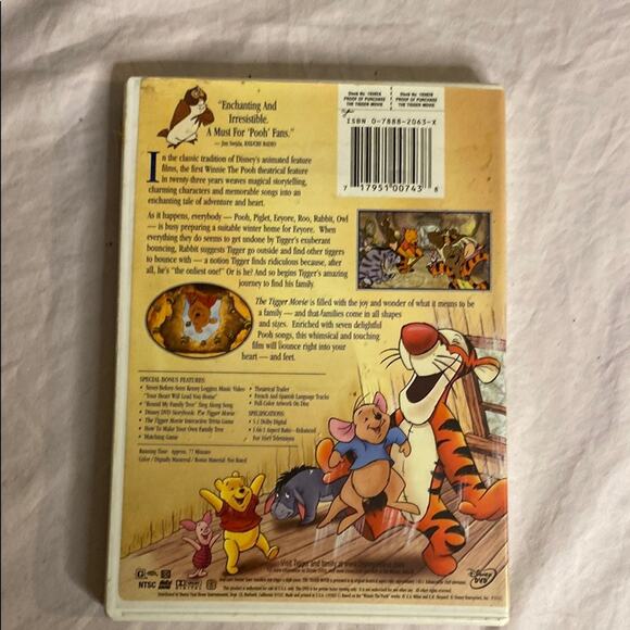 Disney The Tigger Movie DVD Classic Animated Family Adventure Pooh Pre-Owned - Picture 5 of 5